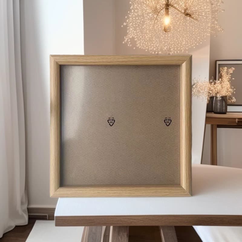 Square Photo Frame 20x20, 8-Inch Square Frame, Puzzle Display Stand, Song Brocade, Chinese Medicine Specimen, DIY Bamboo Weave Photo Frame