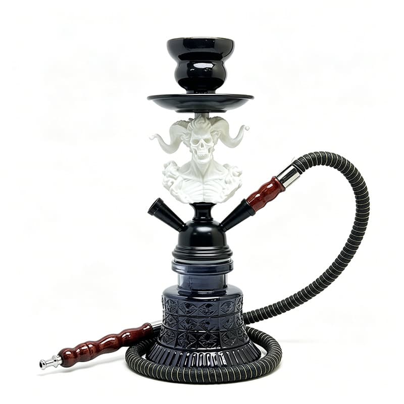 Cross-border supply hookah factory Arabic hookah set single and double tube glass hookah accessories hookah