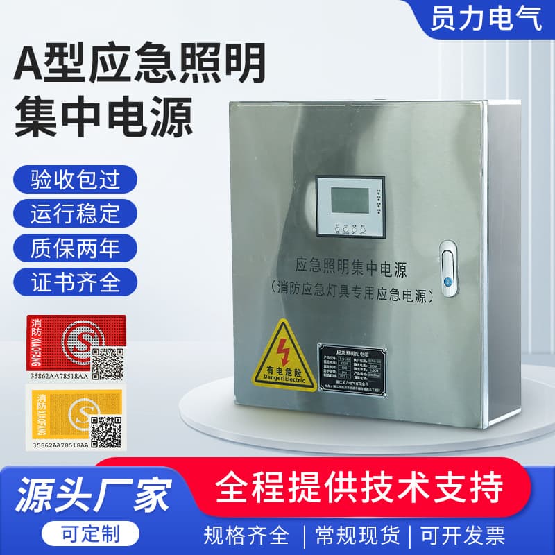 Type A Emergency Lighting Centralized Power Supply, Centralized Power Control Distribution Box for Intelligent Fire Emergency Lighting and Evacuation
