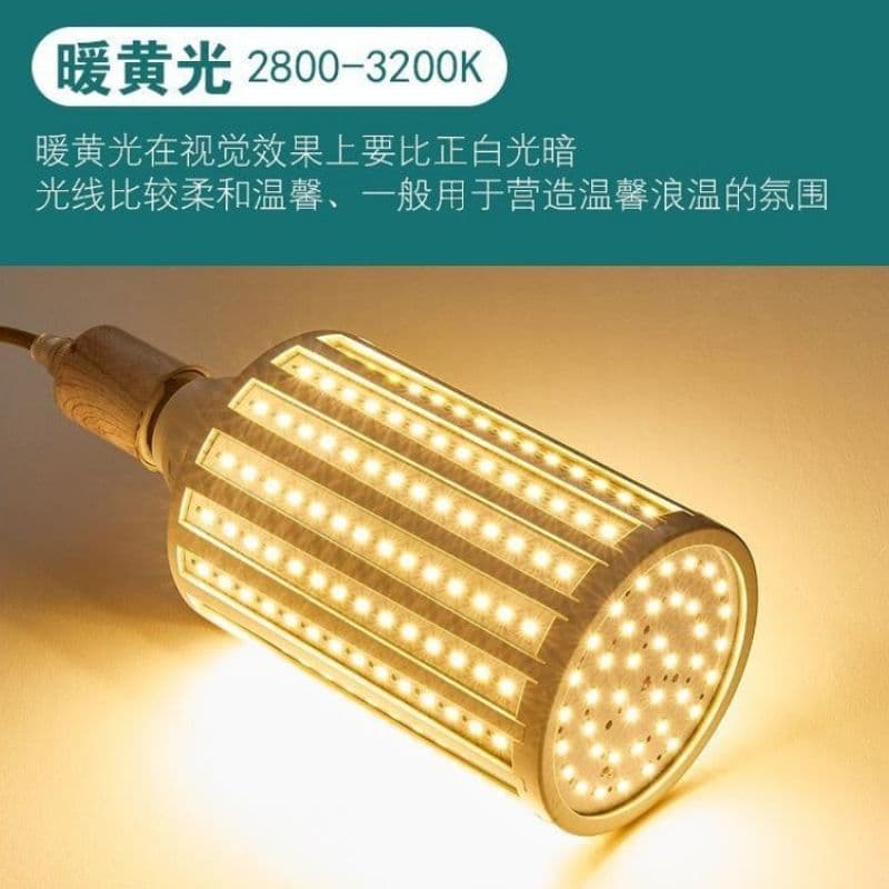 LED Light Bulb Corn Lamp Solar Lamp 12V 24V 36V 60V Street Stall Night Market Car Boat Battery Super Bright Energy-Saving Lamp