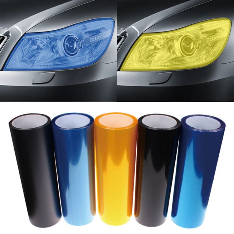 Car Light Film Headlight Color Change Film Tint Sticker Tail Light Translucent Film Smoked Matte Satin Wrap Car Light Film