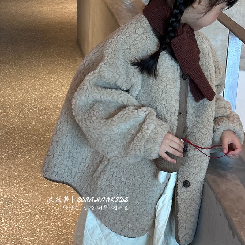 Winter children's clothing, girls' Korean style, 2025 warm cotton-padded sweater, children's pola lamb wool coat, cotton wool