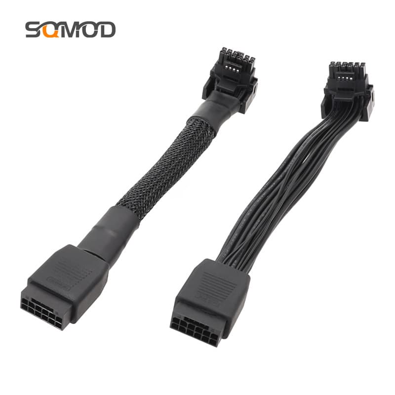 Suitable for 16-pin graphics card bend connectors, new graphics card 2VHPWR straight/bend connector cable, PCIe 5.0 bend connector cable.