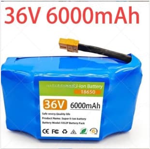 Hoverboard Battery 36V 6000mAh 10S2P Lithium Battery Pack 18650