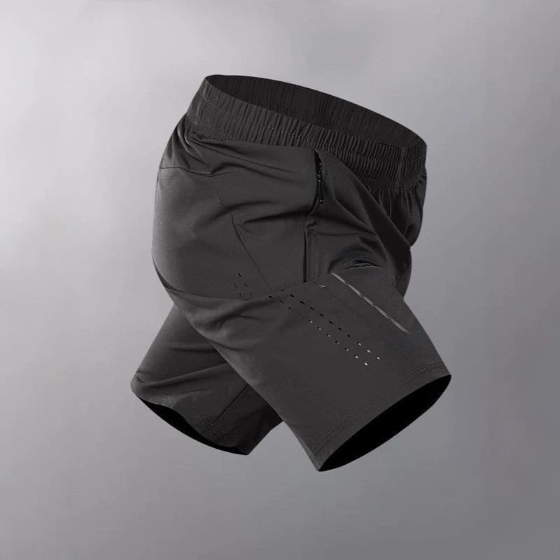 Men's Summer Ice-Feel 5-Inch Shorts, New Professional Fitness Training Quick-Dry Running Pockets