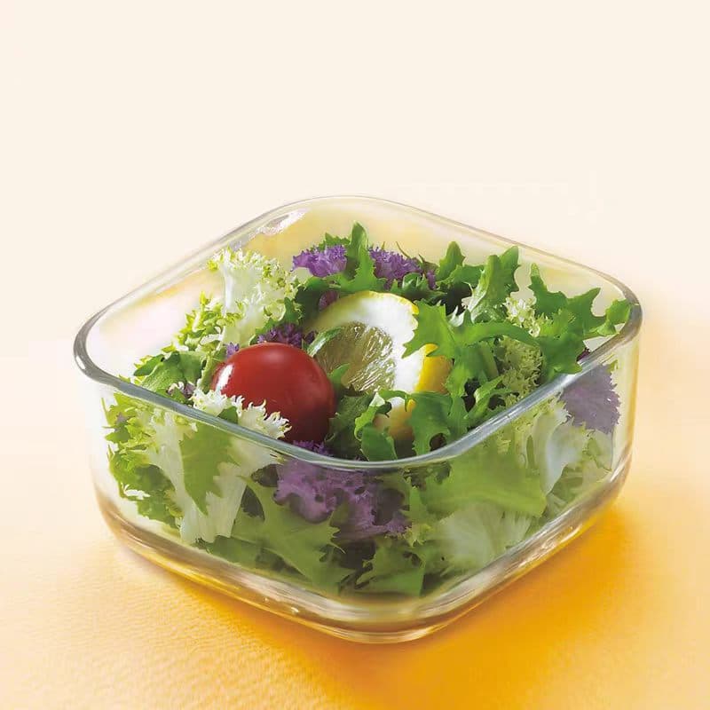 Factory Stock Borosilicate Glass Salad Bowl, Simple Style Mixing Bowl, Glass Tableware, Round and Square Glass Bowls