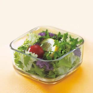Factory Stock Borosilicate Glass Salad Bowl, Simple Style Mixing Bowl, Glass Tableware, Round and Square Glass Bowls