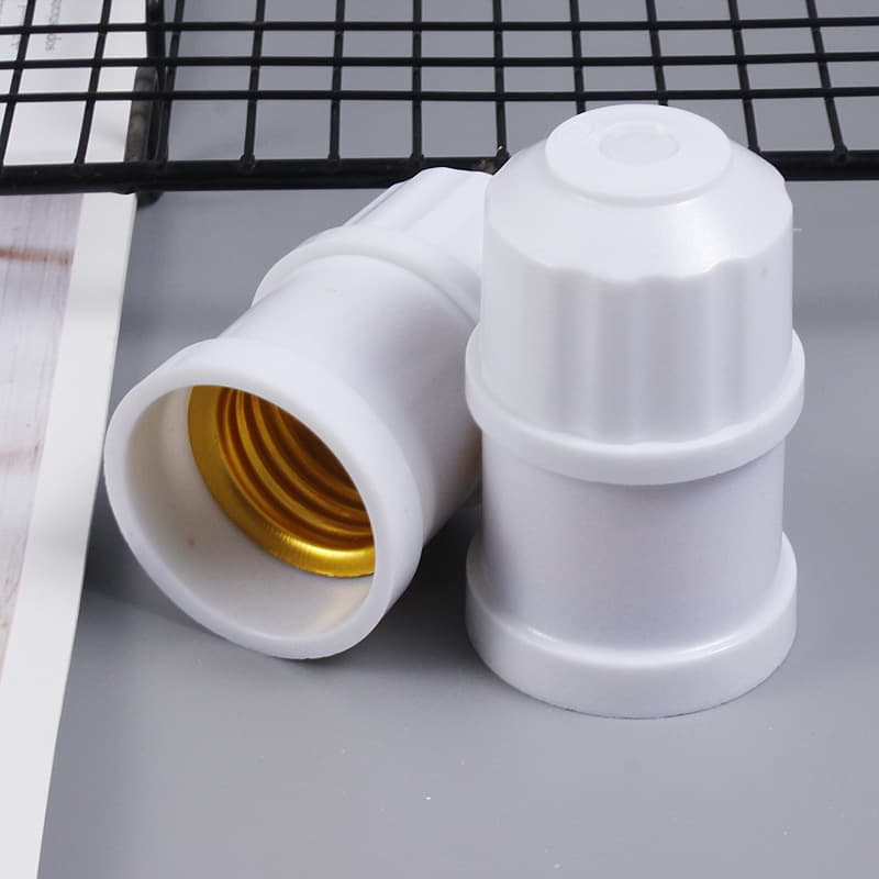 E27 Screw Suspension Lamp Head Aluminum Ring High-Temperature Resistant Pendant Head Home Decoration Engineering Pendant Cord Socket Lighting Accessories