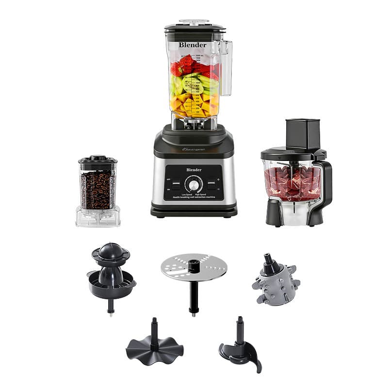 Household Stainless Steel Electric Meat Grinder Eight-In-One Mincer Sausage Maker Food Processor Commercial Small Blender Wholesale