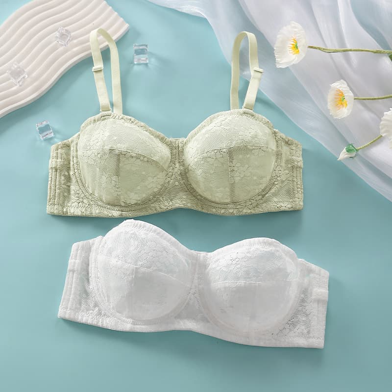 Ultra-Thin Push-Up Minimizer Bra for Women, Non-Slip Strapless, Soft Underwire, Lifting, Breathable, Back-Smoothing, Plus Size, Slimming Bra
