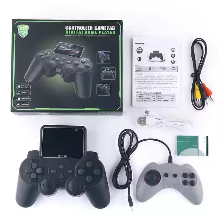S10 Handheld TV Game Console Retro Nostalgic Mini Arcade 520 Games Two-Player Battle Game