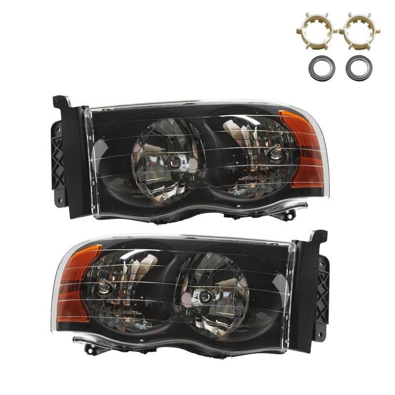 Compatible with 2002-2005 Dodge Ram 1500 2500 Headlights Halogen Version