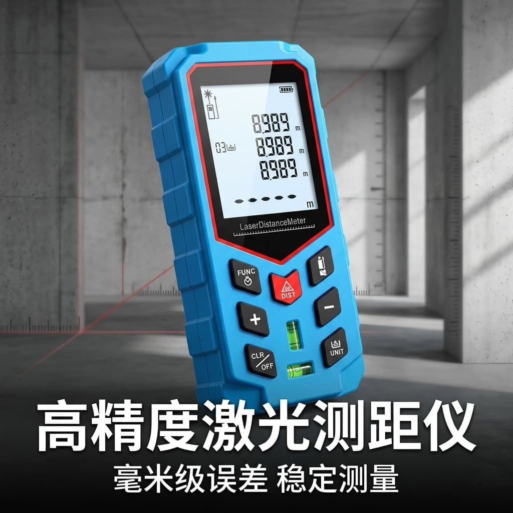 Cross-border source factory high-precision red light rangefinder handheld indoor laser rangefinder wholesale