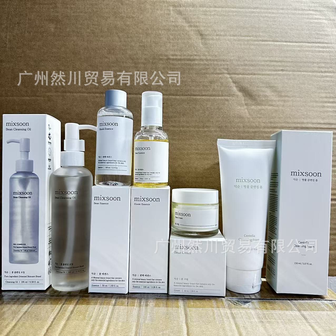 Cross-border Korea New mixsoon Series Soybean Fermented Acid Cream, Serum, Toner, Facial Cleanser, and Cleansing Oil
