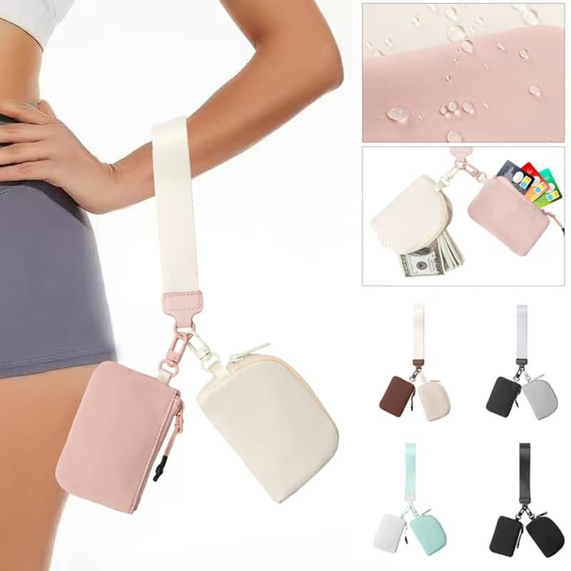 Lulu's same card holder, exposed bag, portable storage bag, cross-border key bag, headphone bag, cute coin purse