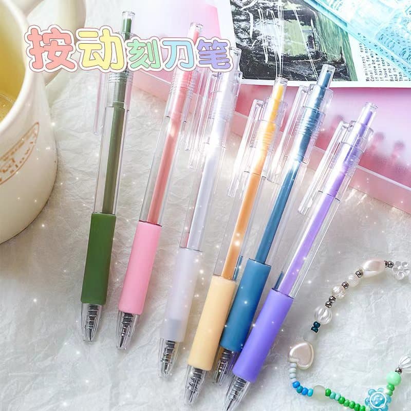 Xiaohongshu Press-Type Journal Craft Knife, Cute Wallpaper Cutter, Hand Account Pen Knife, Adorable Cream Rabbit Knife, High Aesthetic Appeal