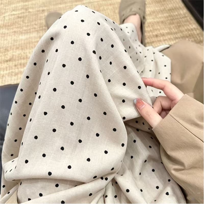 Women's Cotton Silk Pants Summer Thin Style 2026 New Plus Size Straight Floral Casual Pants Artificial Cotton Mosquito-Repellent Pants Home Sleep Pants