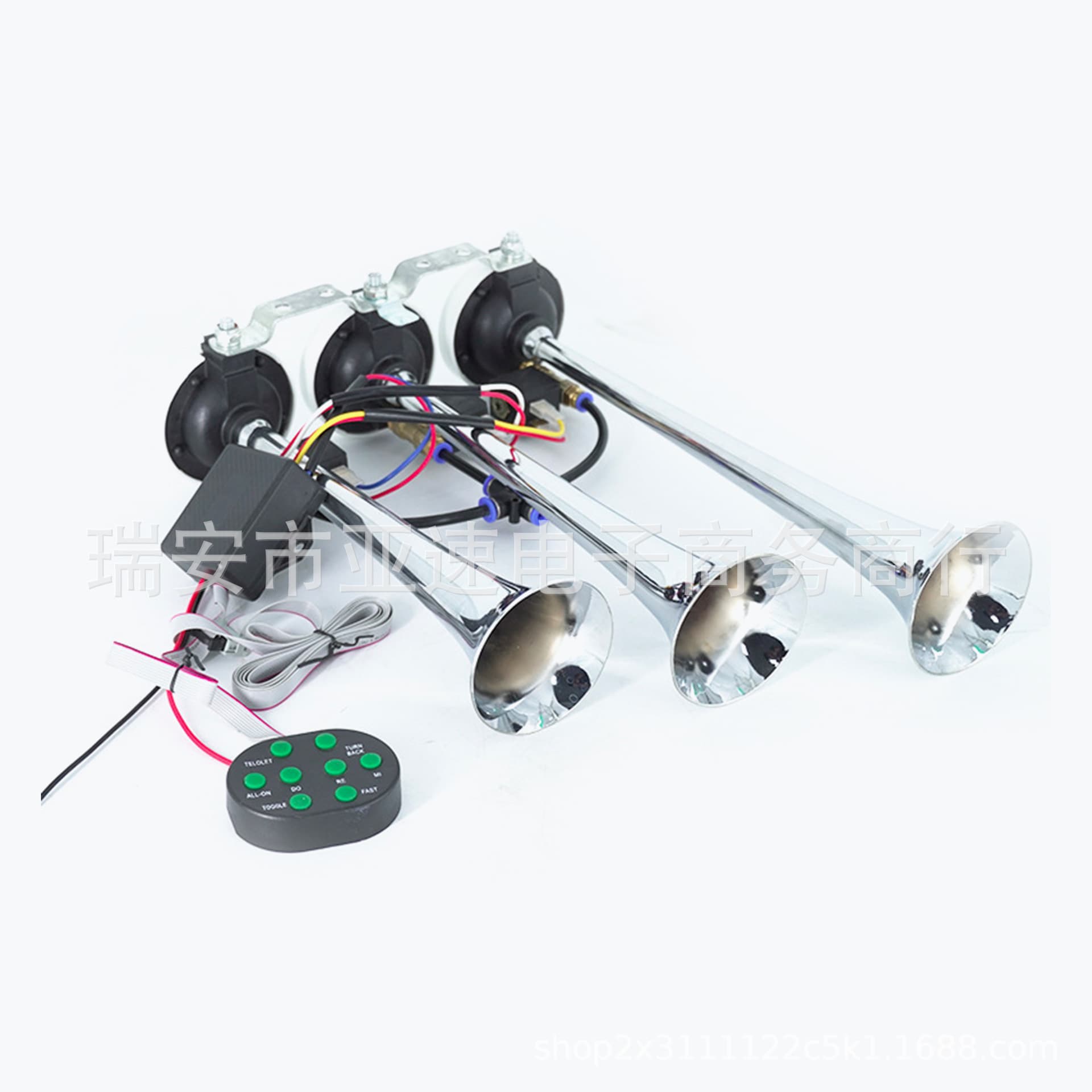 3 Pipe Super Loud Truck Horn Electrical Sound Alarm Switch for Automobiles And Trucks High Power Sound Level Durable Construction