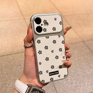 Floral Case for iPhone 17 Pro Max, iPhone 16 Large Window Leopard Print Texture, 15 Cross-border 14