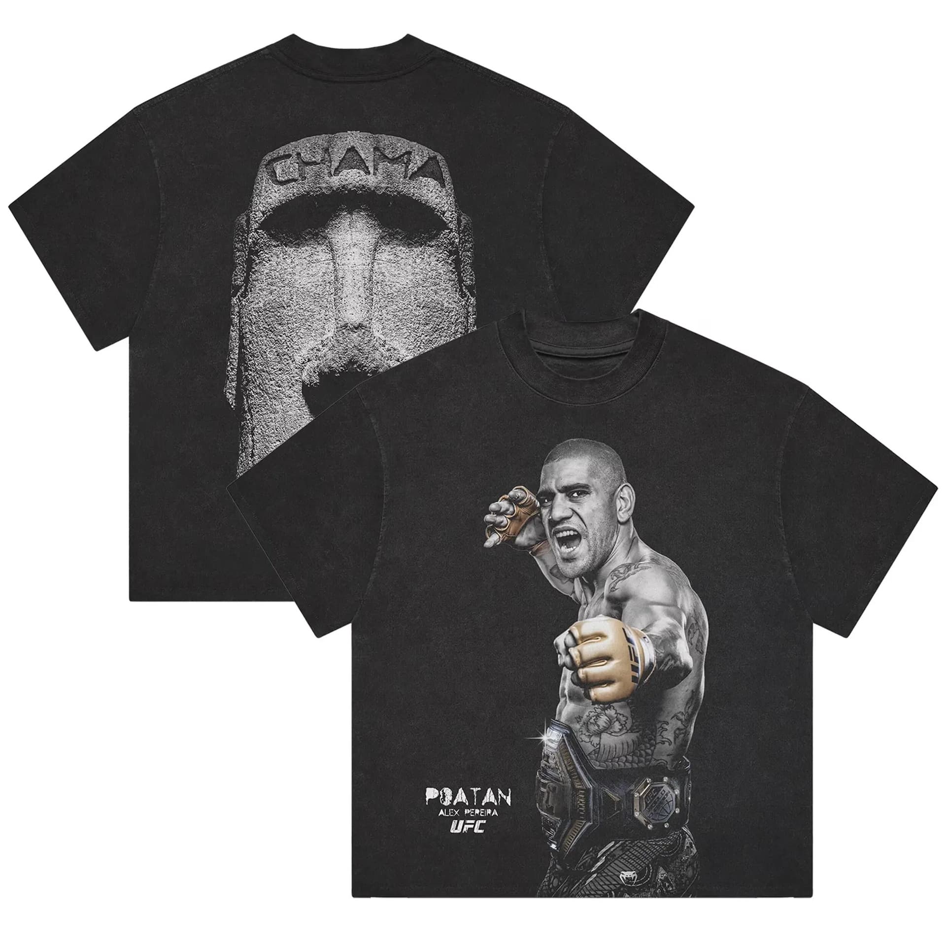 Cross-border European Size ALEX PEREIRA CHAMA TEE, UFC T-shirt, Fighter Tee, Sp