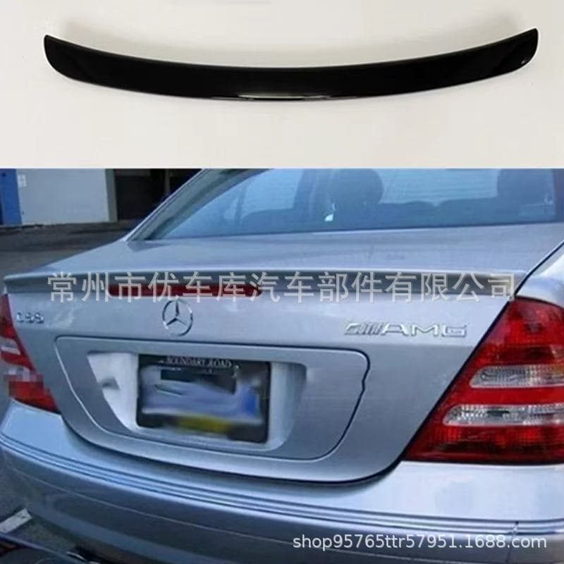 Compatible with 01-07 Mercedes-Benz C-Class W203 Rear Spoiler C180 C200 C260 Modified Sport No Drilling Roof Spoiler
