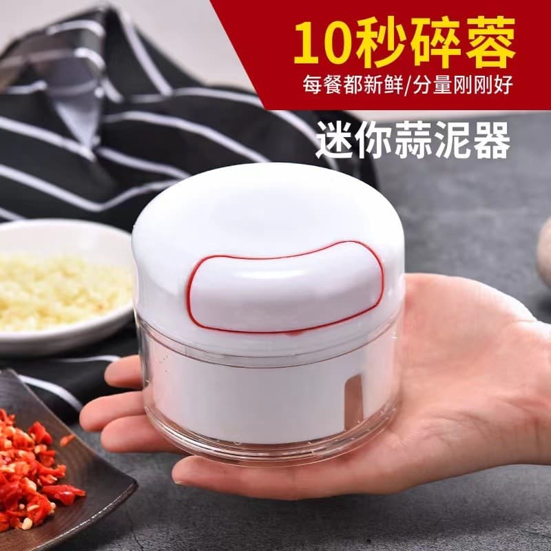 Mini Garlic Masher Small Manual Garlic Chopper Garlic Crusher Pull Garlic Cutter for Home Use