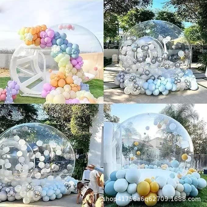 Outdoor Transparent Inflatable Bubble Tent Dome Display Camping Inflatable Tent Bubble-Shaped Mobile House