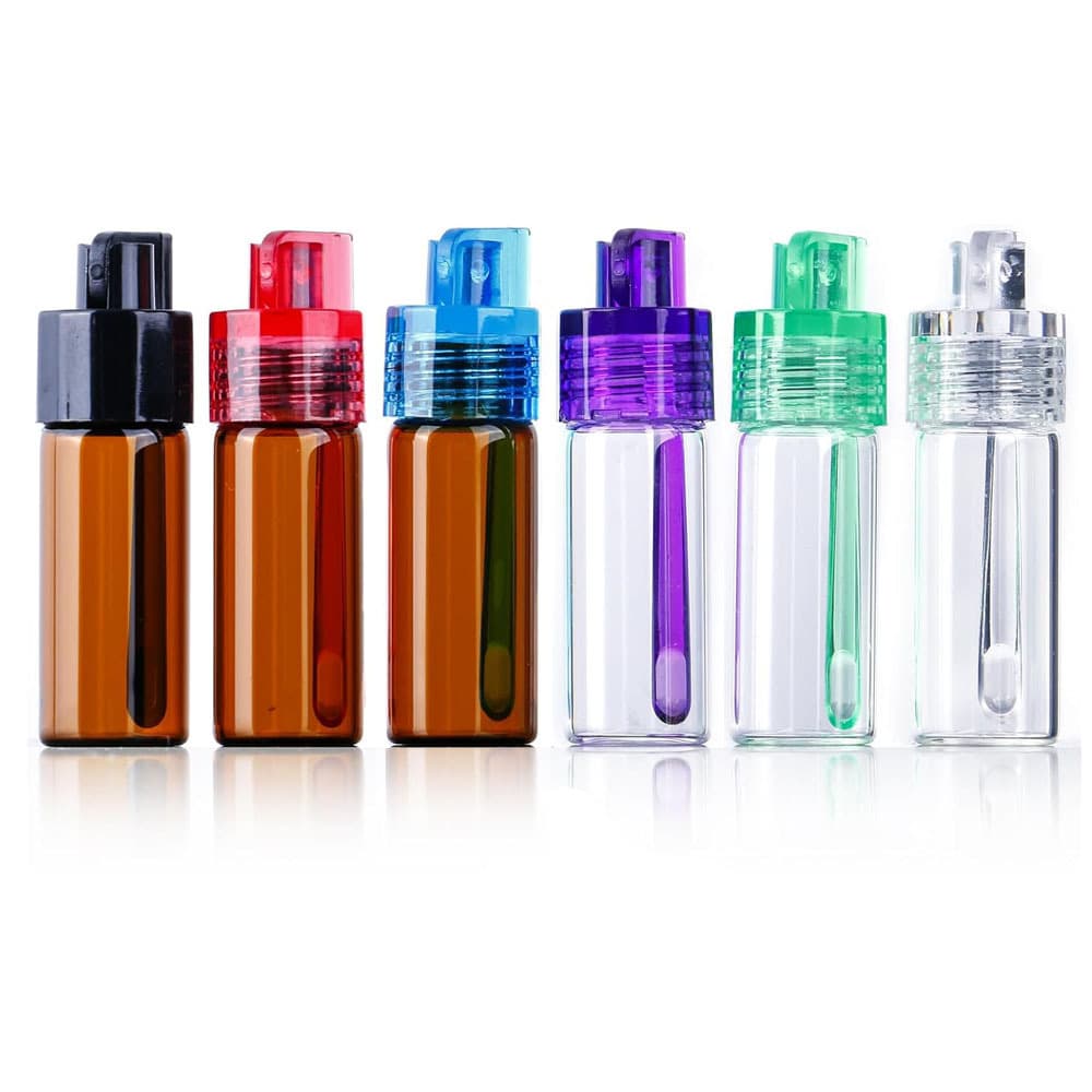 Amazon Best-Selling Portable Pill Storage Bottle 36/51/67mm Glass Pill Bottle Airtight Waterproof Small Pill Box with Funnel