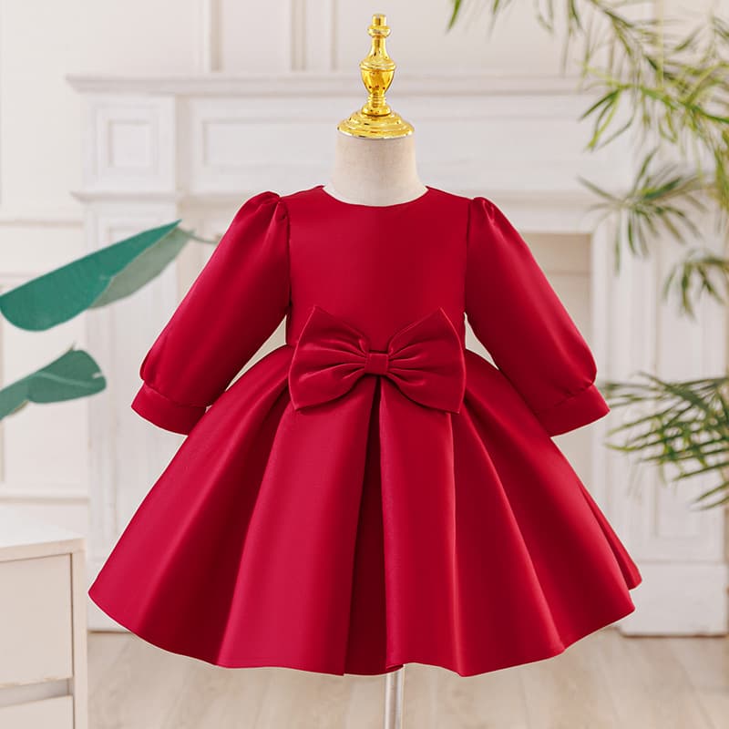 Girls' Dress Premium Autumn/Winter Flower Girl Gown Party Birthday Princess Dress Cross-border