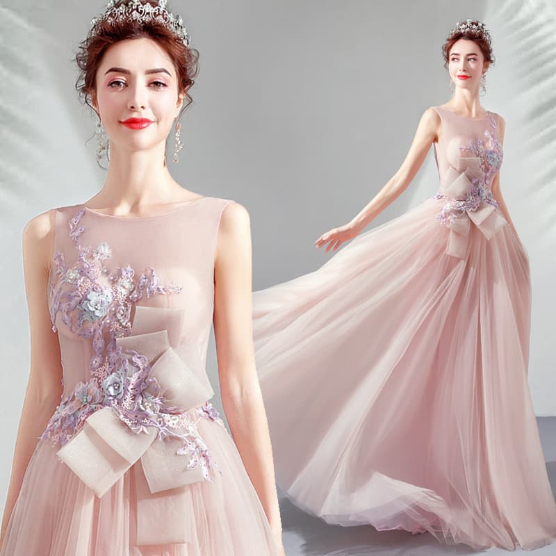 Evening Gown Banquet Host 2026 New Style Wedding Engagement Bridesmaid Dress Long Sleeveless Light Wedding Dress