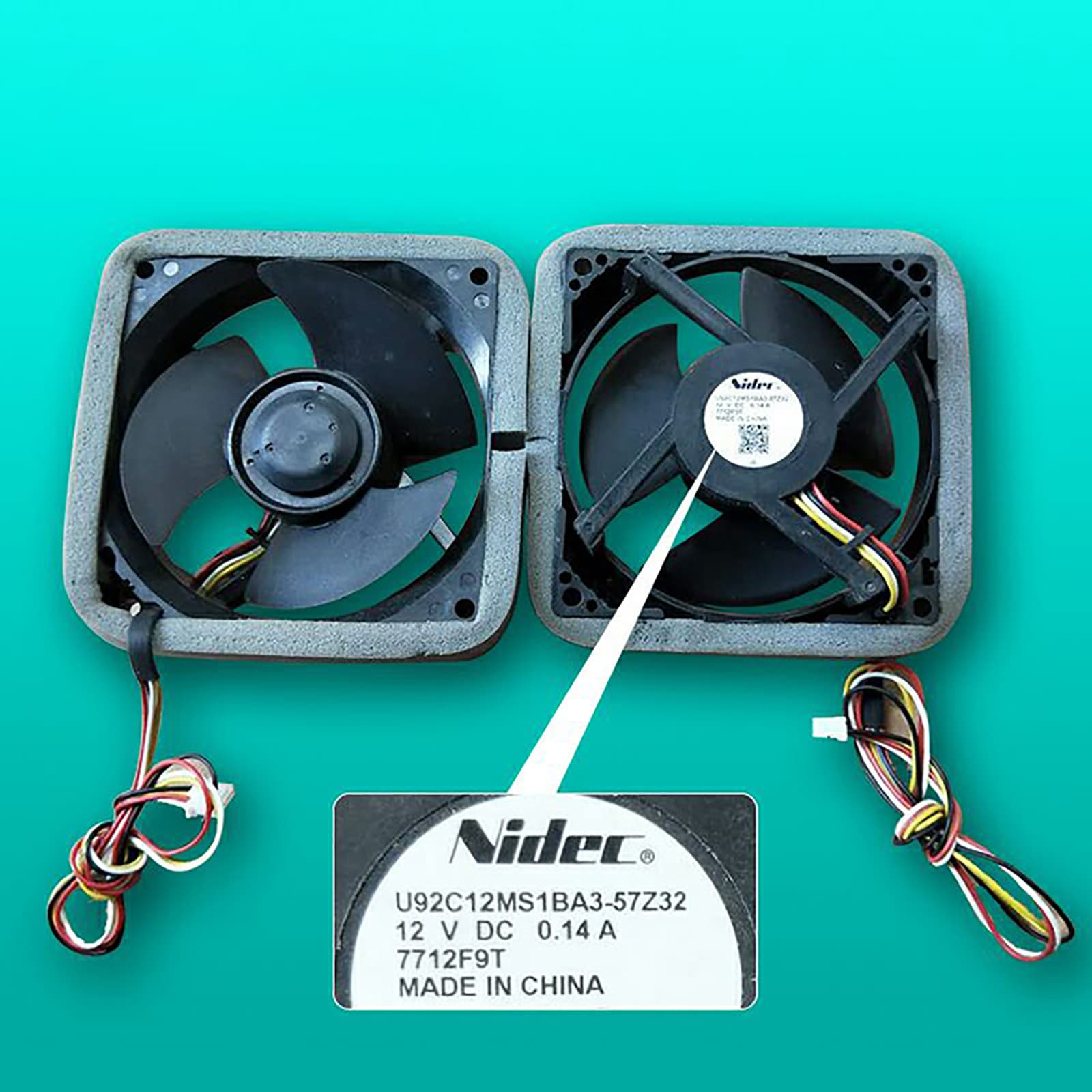 Suitable for Haier refrigerator original refrigeration and freezing DC 12V fan cooling fan U92C12MS1BA3-57Z3