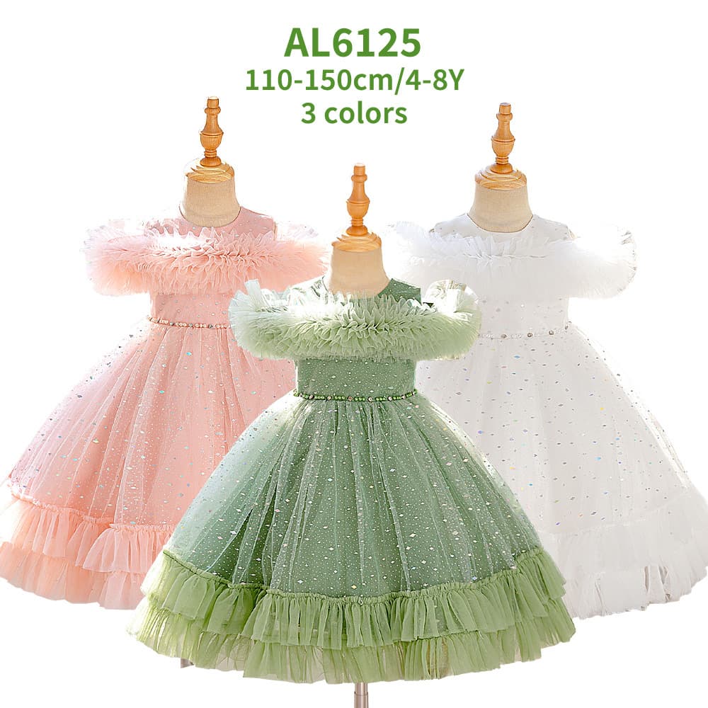 Children's Party Dress, Festival Gown, Tutu Princess Dress, Piano Performance Outfit, Girl's Birthday Dress