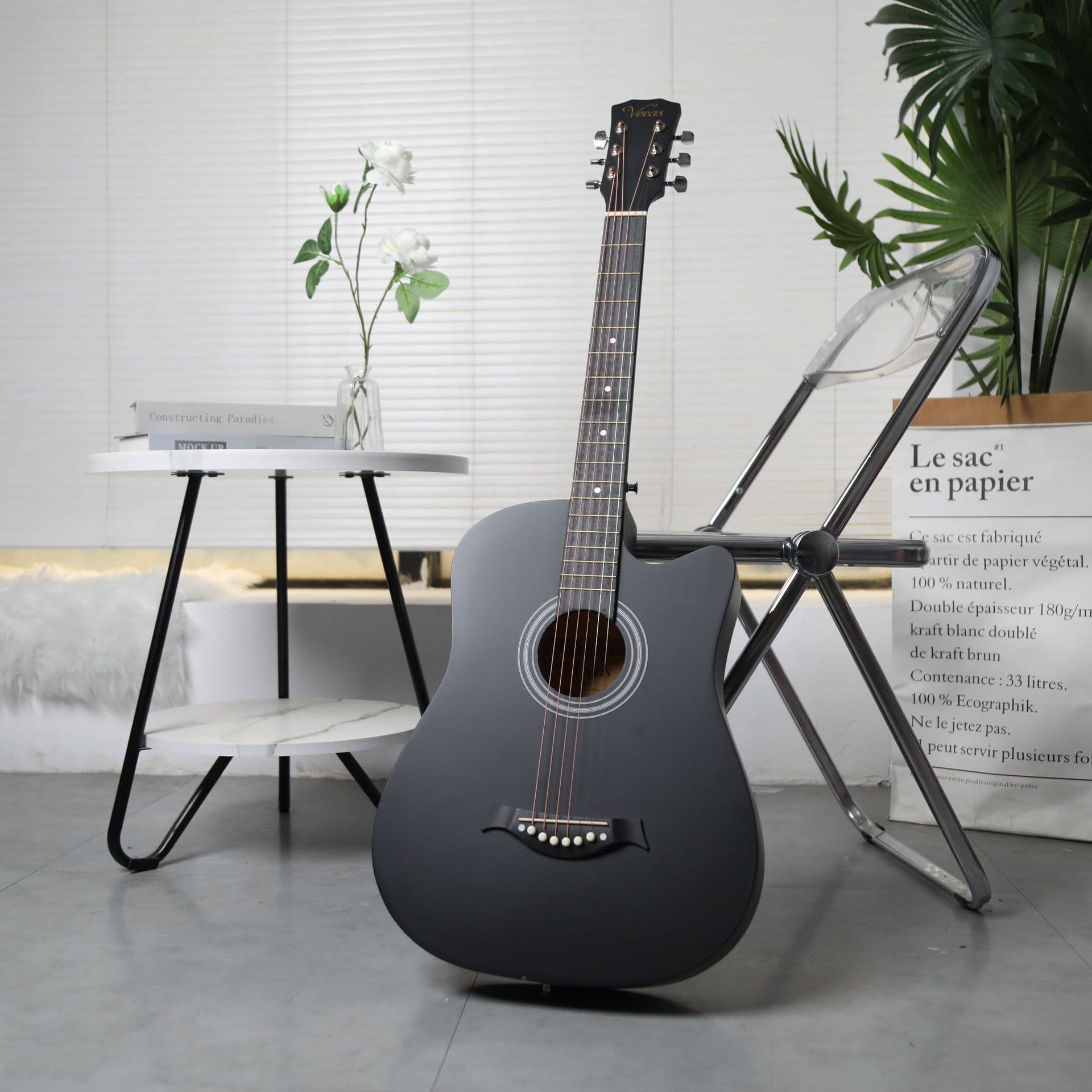 Factory Wholesale 38-Inch Acoustic Guitar Beginner Practice Guitar Popular Jita Cross-Border Foreign Trade Supply Large Stock