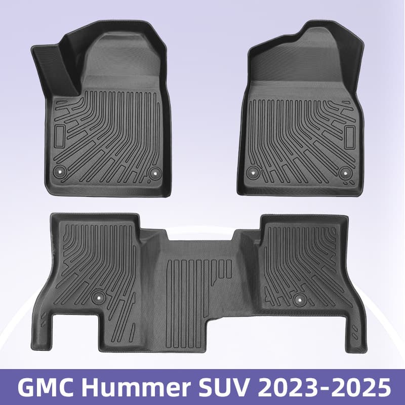 3D All-Weather TPE Floor Mats and Cargo Liner for GMC Hummer SUV 2023-2025