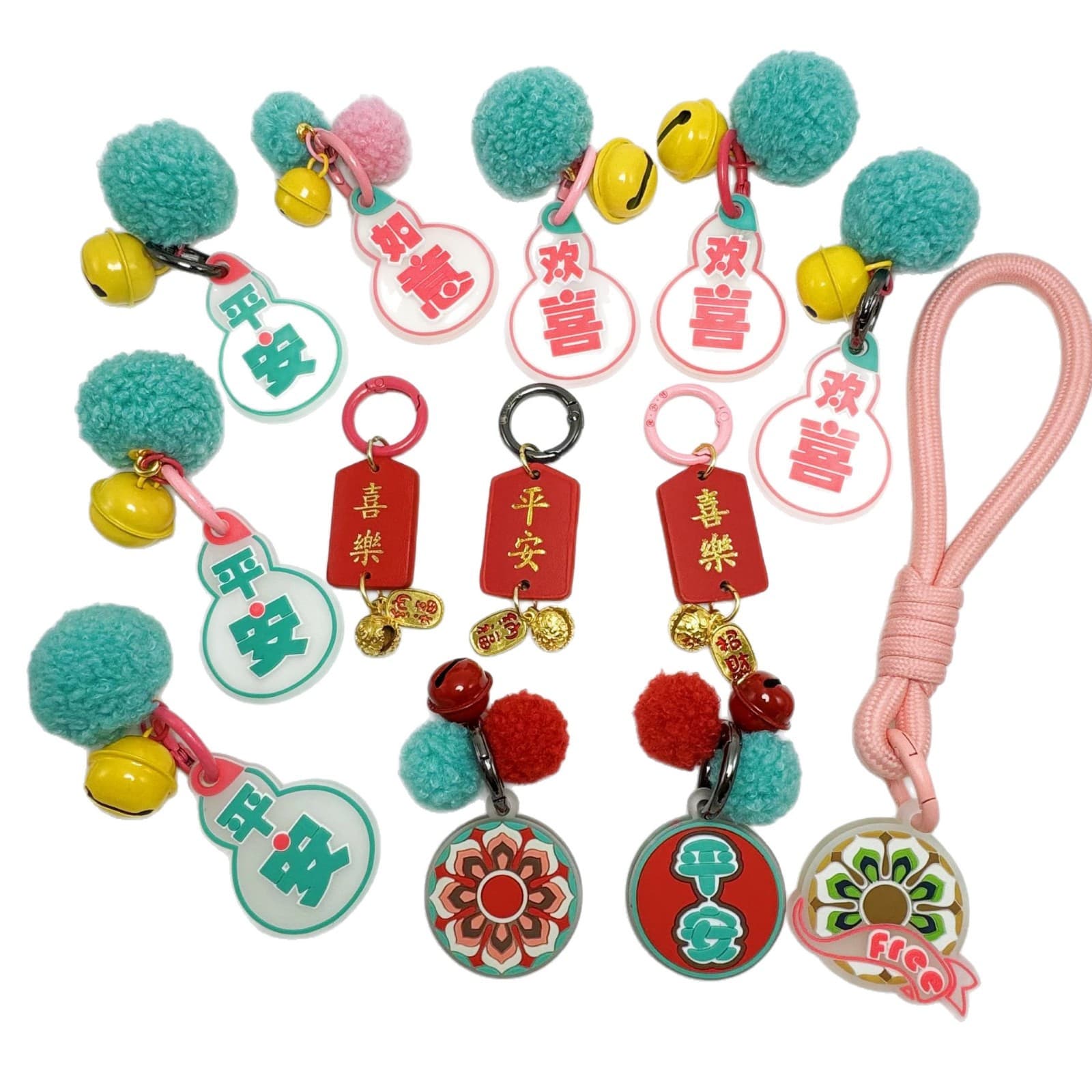 Yungang Grottoes Buddha Accessories Peace and Joy Datong Cultural Creative Souvenir Keychain Doll Handbag Strap Pendant