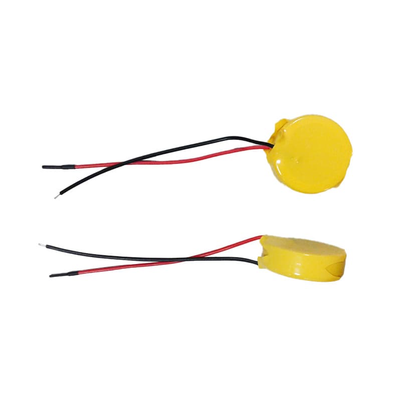 LIR2477 button lithium battery medical device instrument 3.6v200mAh rechargeable button battery with wire