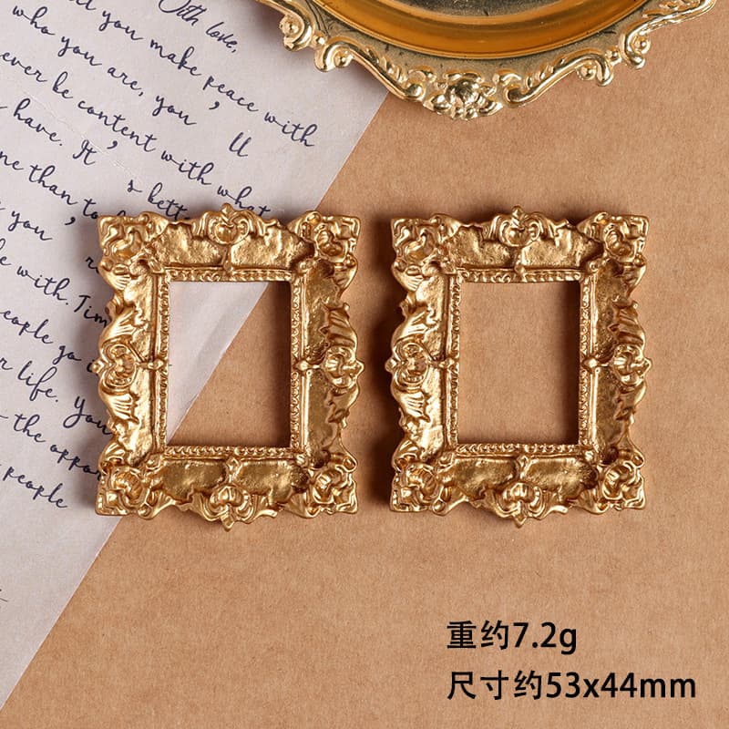 Cross-border Baroque European Vintage Photo Frame Miniature Landscape Resin Figurine Decoration for Photography Props