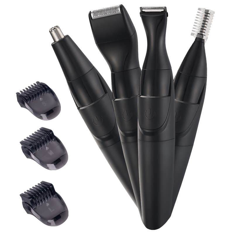 Multifunctional Electric Shaver for Men Beard Trimmer Kit Nose Hair and Sideburn Trimmer Battery Operated Cross-Border