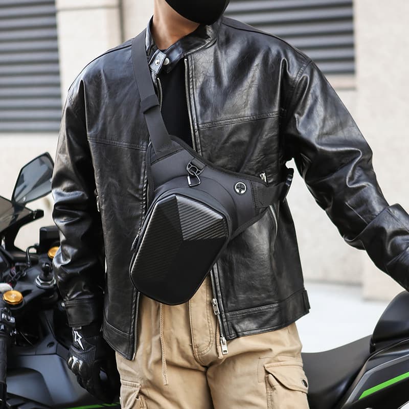 New Tactical Motorcycle Leg Bag, Waterproof Rider Waist Bag, Riding Motorcycle Crossbody Bag, Men's Chest Shoulder Bag, Motorcycle Travel Equipment