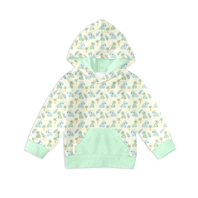 Cross-border wholesale custom autumn children's printed hooded sweatshirt with pocket design