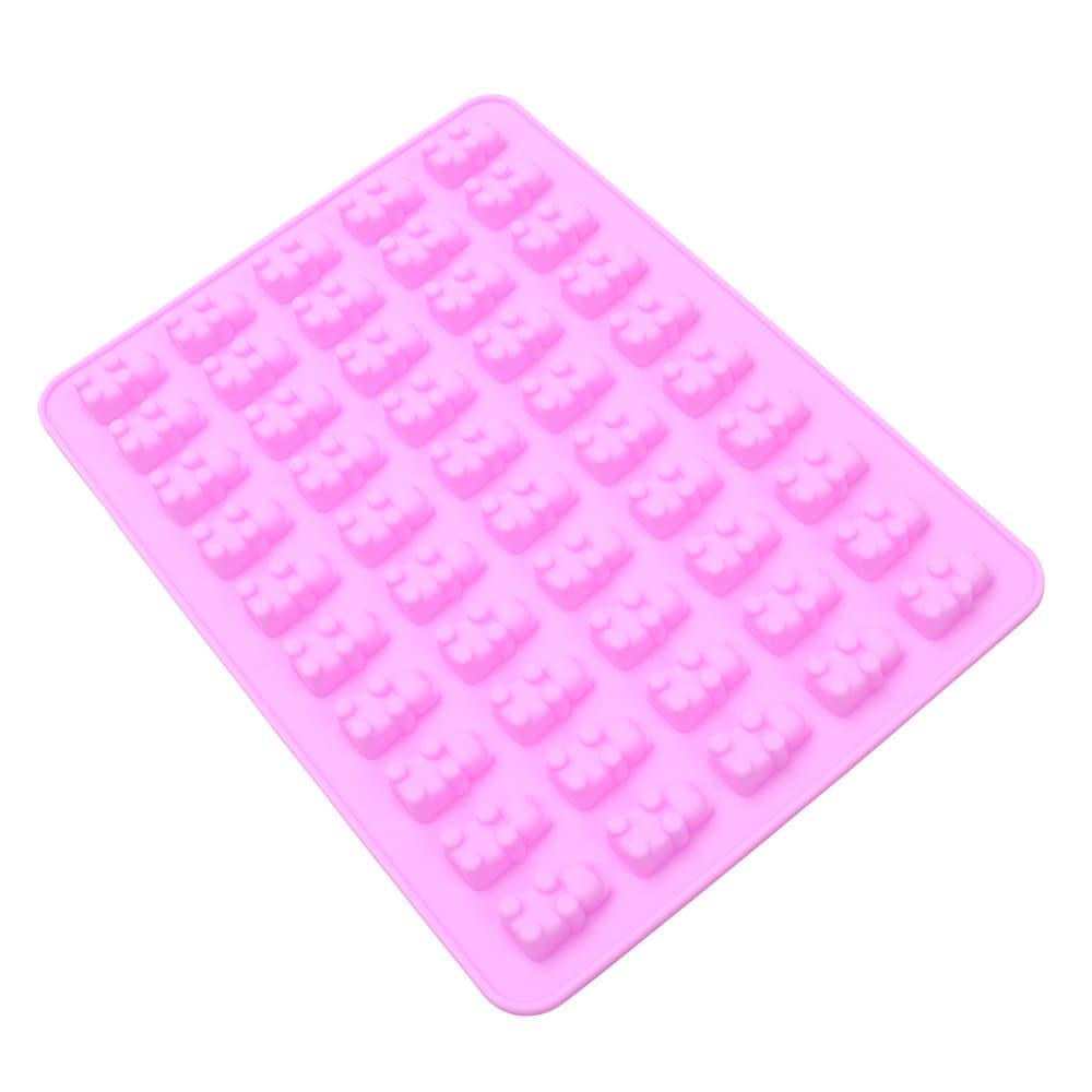 50-Cavity Cute Bear Silicone Mold DIY Handmade Resin Mold Creative QQ Candy Chocolate Ice Grid Wax Mold