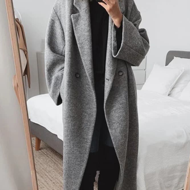 2026 Cross-Border Amazon Independent Site TEMU Women's Multicolor Multi-Size Woolen Windbreaker Coat