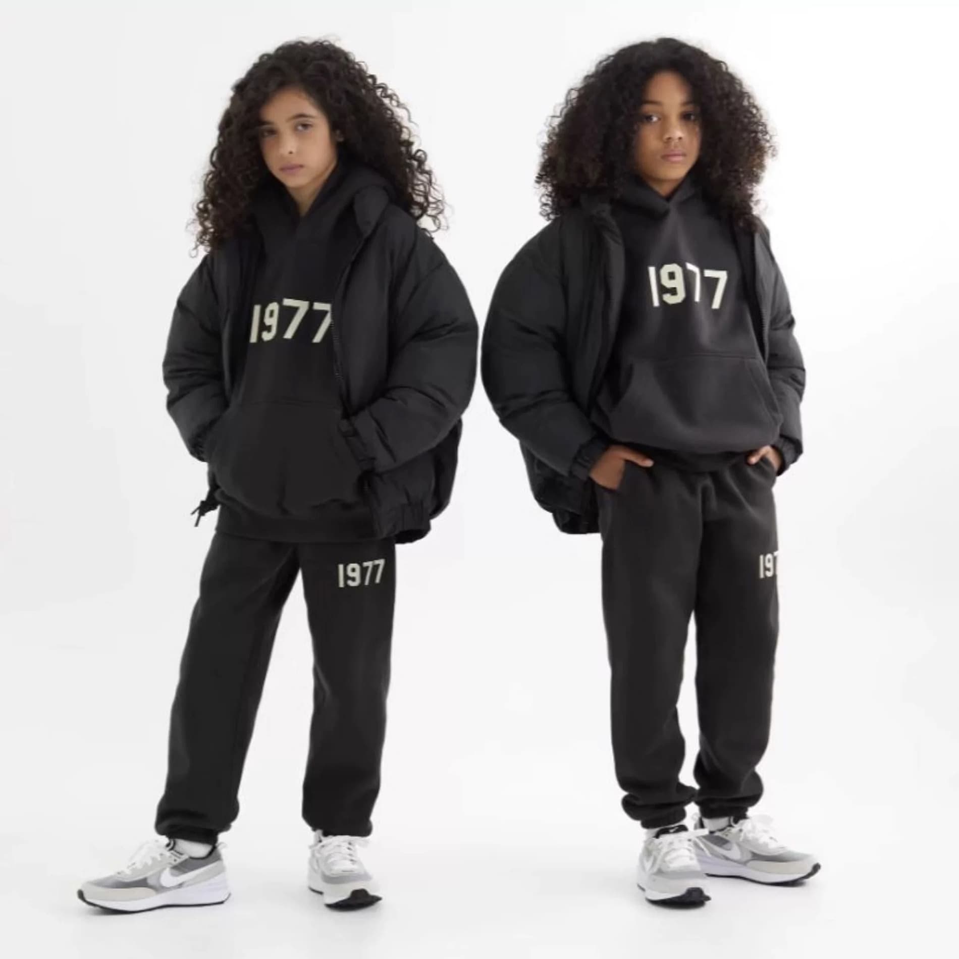 Essentials Kids Sweatshirt 1977 Set Trendy Children's Clothing Autumn Streetwear Long Sleeve Hoodie for Boys and Girls