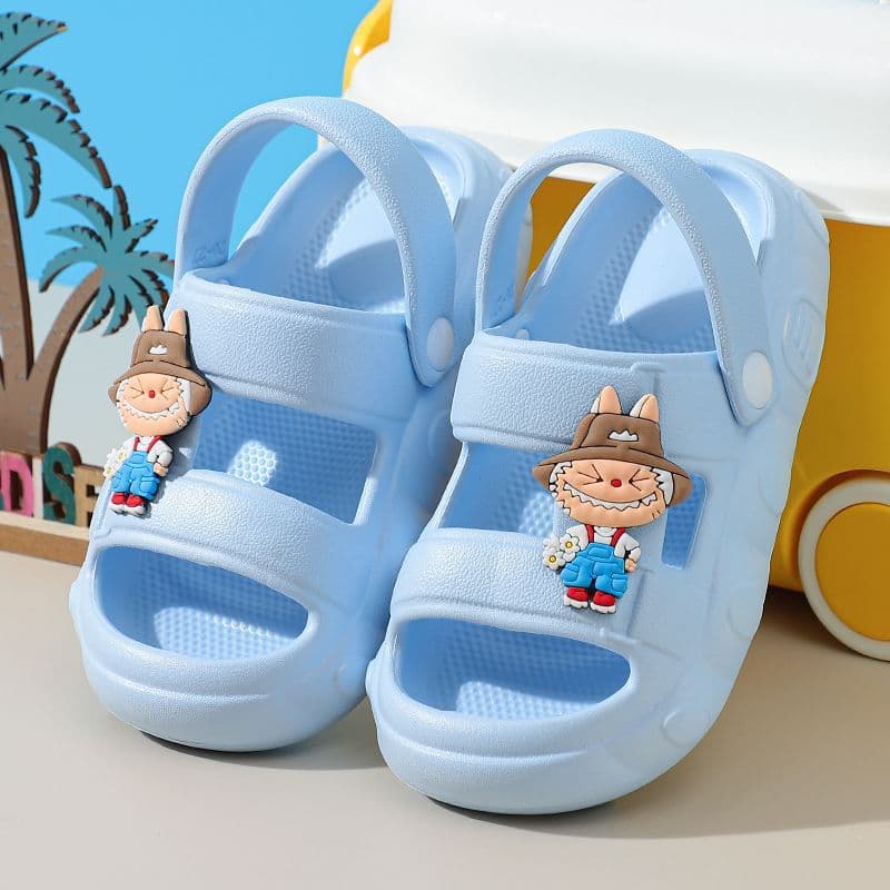 Children's slippers, boys' summer indoor home, non-slip and anti-collision EVA soft bottom, small and medium-sized children's baby slippers for outer wear