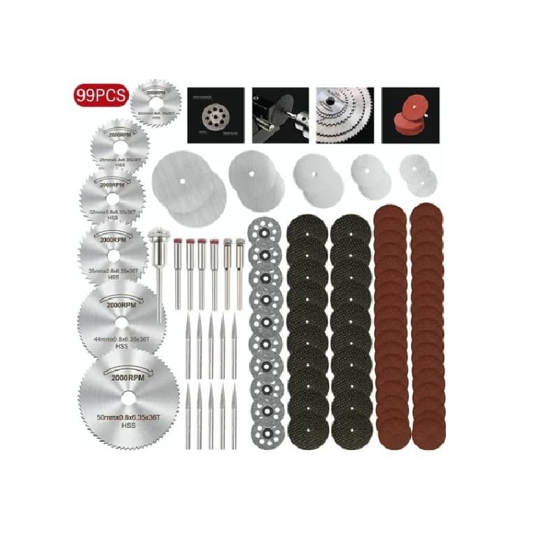 99PC cutting disc grinding needle set electric grinder hanging grinder accessories combination grinding polishing cutting manufacturer wholesale