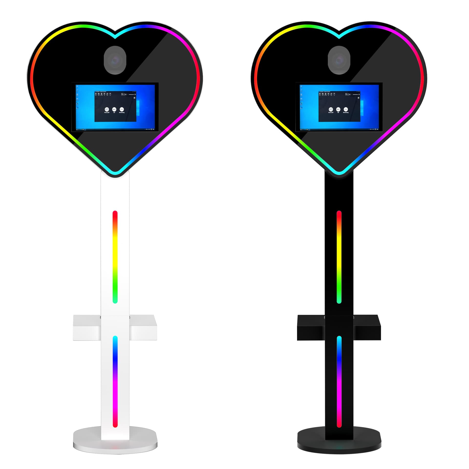 Factory Direct Smart 15.6-inch DSLR Heart-Shaped Photo Booth Mirror Machine Advertising Display
