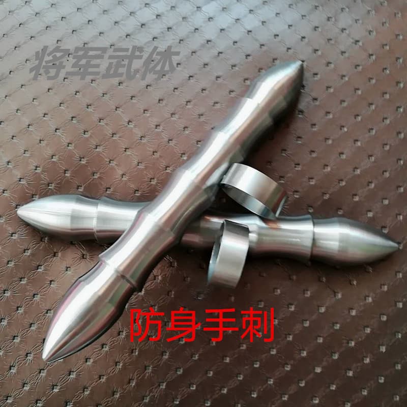 Stainless steel judge pen, Emei dagger, Qimen weapon, acupoint striking pen, performance pen, cool stick, vehicle-mounted pen weapon