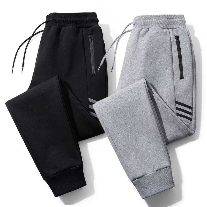 Men's Summer Cotton Sport Pants Loose Straight Leg Casual Thin Long Trousers Comfortable Breathable Sweatpants for Spring Autumn