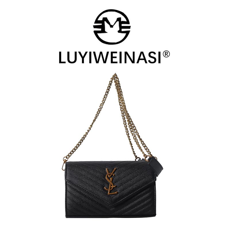 2025 Fall New Arrival Live-Streaming Best Seller Cross-Border Hot-Selling Chanel-Style Diamond Quilted Chain Versatile Shoulder Crossbody Small Square Bag