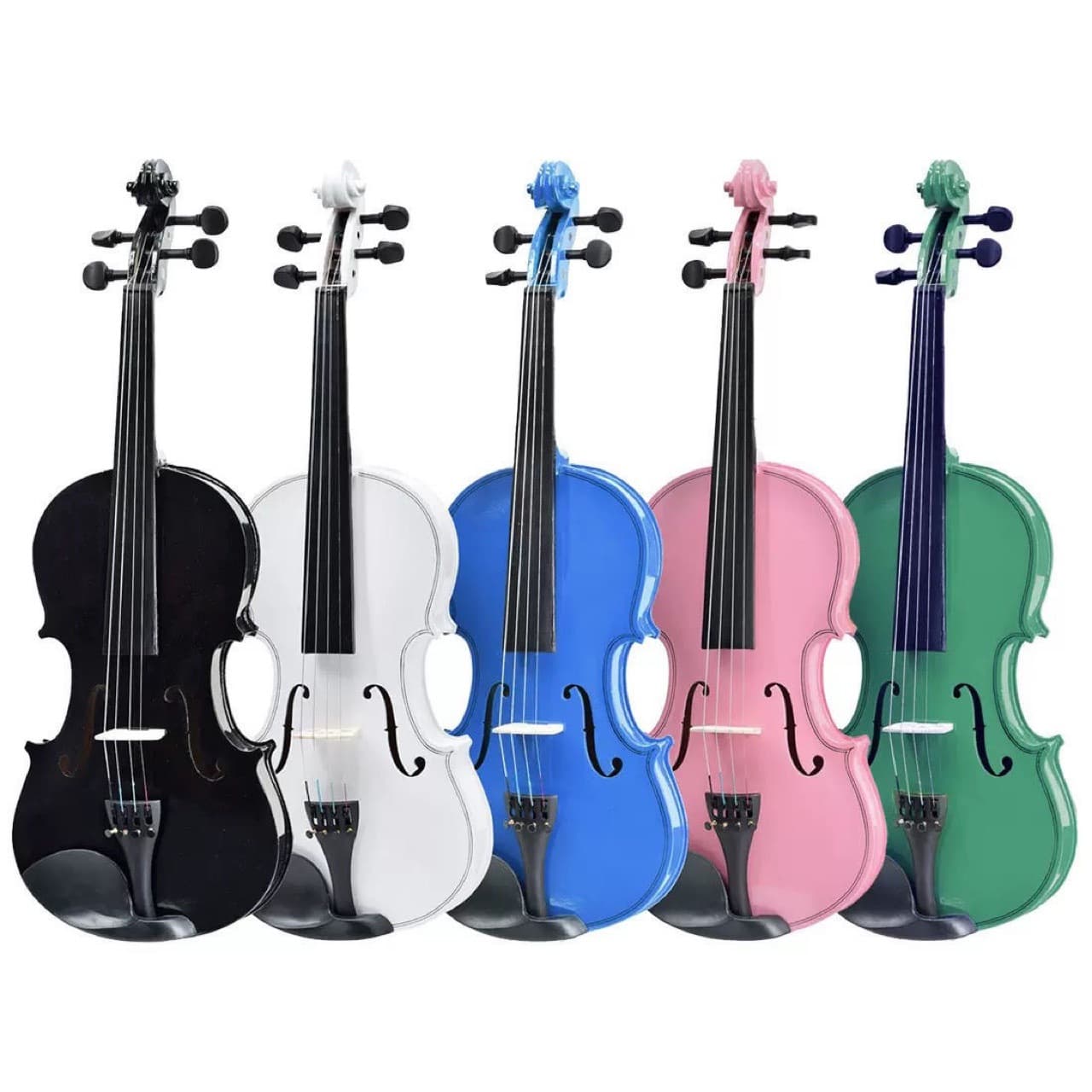 Colorful Popular Violin with Plastic Accessories for Children Beginners Practice and Adult Performance 4/4 Export Wholesale